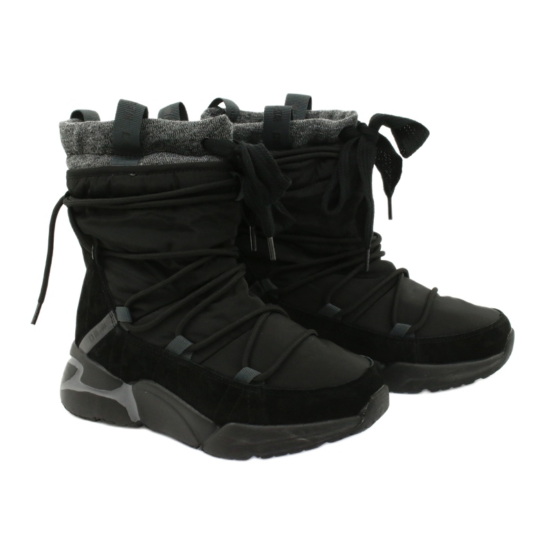 Botas de nieve Big Star Sport con piel GG274628 negro gris 4