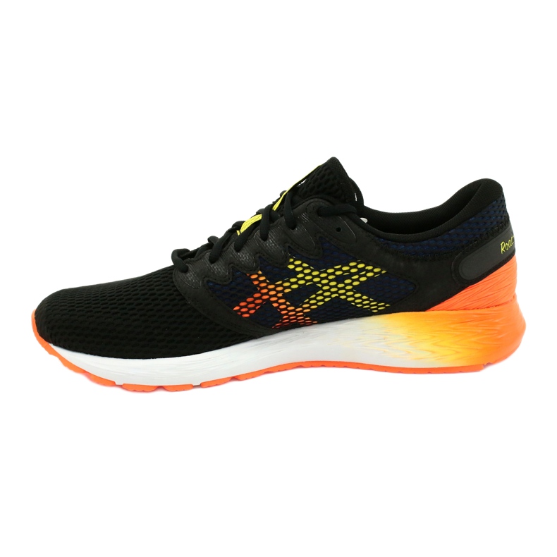 Zapatillas de running Asics RoadHawk Ff 2 M 1011A136-005 negro azul marino naranja amarillo 1