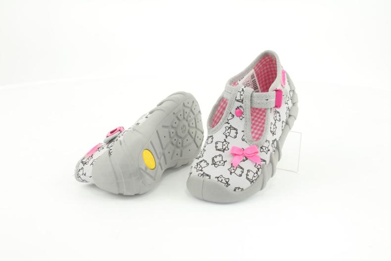 Calzado infantil befado 110P377 negro rosa plata gris 4