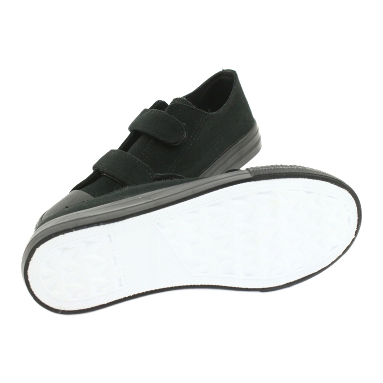 Atletico Zapatillas negras con velcro TDZ-7-V negro 4