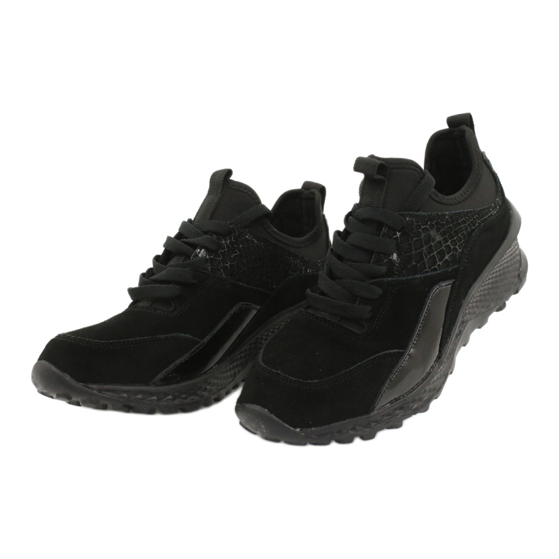 Filippo Zapatillas deportivas Slipony con calcetín DP1531 / 20 BK negro 3