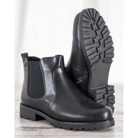 Groto Gogo Botines Chelsea con Cremalleras negro 5