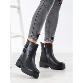 Weide Botas en la plataforma negro 4