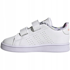 Adidas Advantage I Jr EG3861 blanco negro 2 Adidas Advantage I Jr EG3861 blanco negro 2