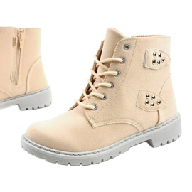 Botas beige con cremallera Delothia 1