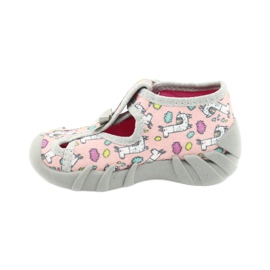 Calzado infantil befado 190P099 rosa gris 2