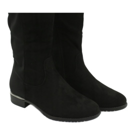 Botas Largas de Ante Filippo DKZ1637 / 20 BK negro plata 4 Botas Largas de Ante Filippo DKZ1637 / 20 BK negro plata 4
