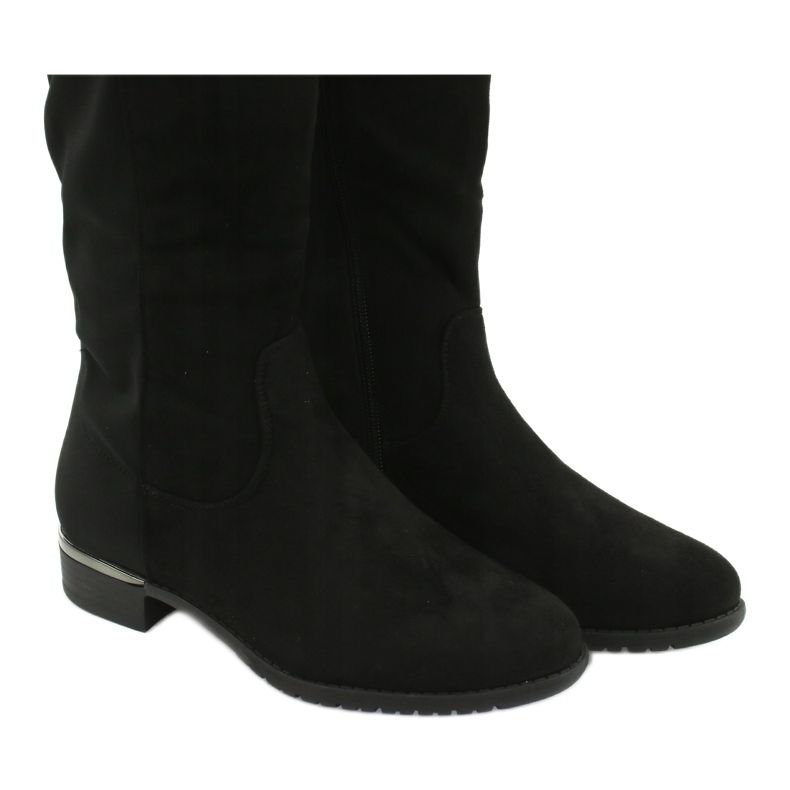 Botas Largas de Ante Filippo DKZ1637 / 20 BK negro plata 4 Botas Largas de Ante Filippo DKZ1637 / 20 BK negro plata 4