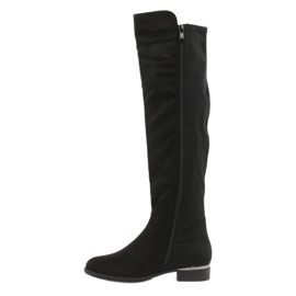 Botas Largas de Ante Filippo DKZ1637 / 20 BK negro plata 1 Botas Largas de Ante Filippo DKZ1637 / 20 BK negro plata 1