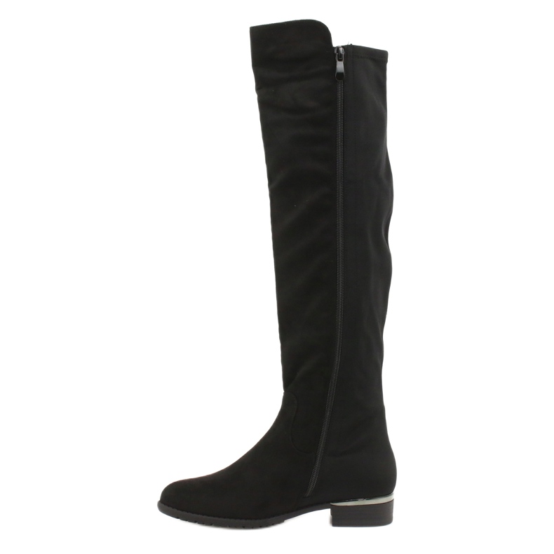 Botas Largas de Ante Filippo DKZ1637 / 20 BK negro plata 1 Botas Largas de Ante Filippo DKZ1637 / 20 BK negro plata 1
