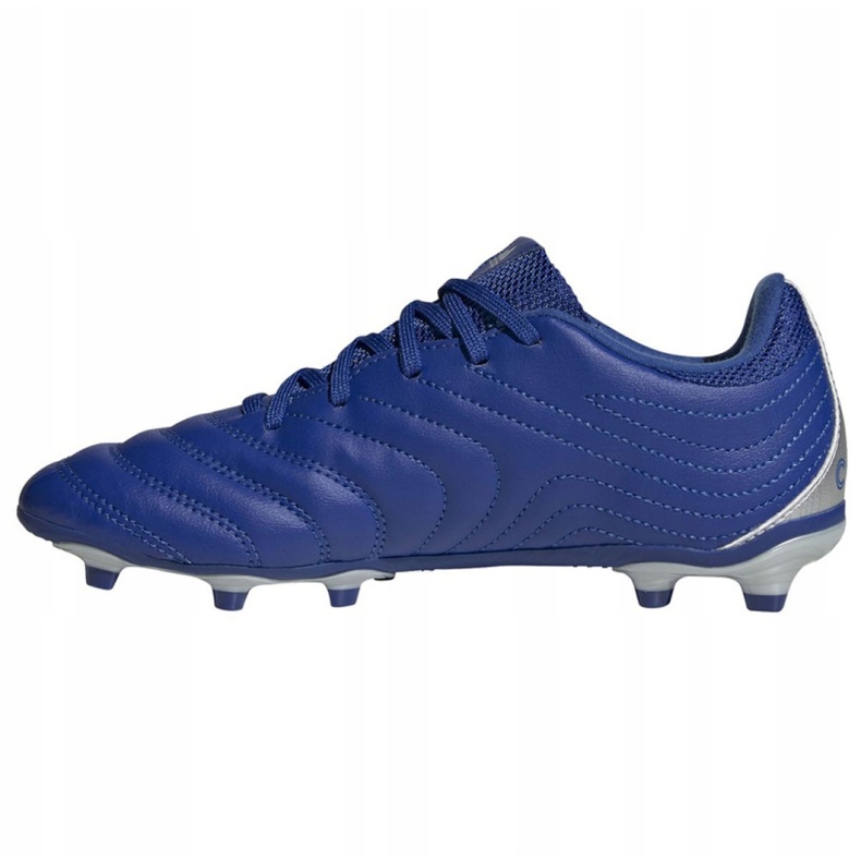 Las botas de fútbol adidas Copa 20.3 Fg Jr EH1810 blanco azul 2