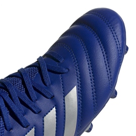 Las botas de fútbol adidas Copa 20.3 Fg Jr EH1810 blanco azul 3