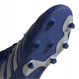 Las botas de fútbol adidas Copa 20.3 Fg Jr EH1810 blanco azul 5