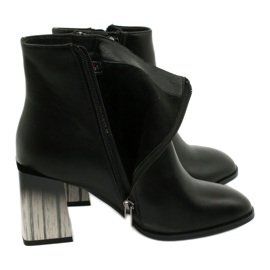 Botines de tacón negros con estilo para mujer Filippo DBT1548/20 BK 4