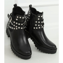 Negro Botas con tachuelas negro NC1081 Negro 1