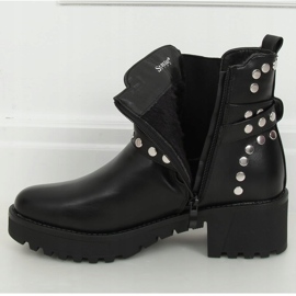 Negro Botas con tachuelas negro NC1081 Negro 2