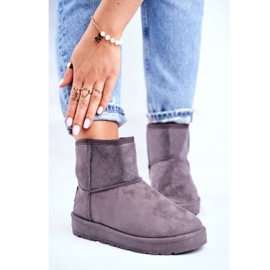 Botas de nieve cálidas grises para mujer Big Star GG274558 4