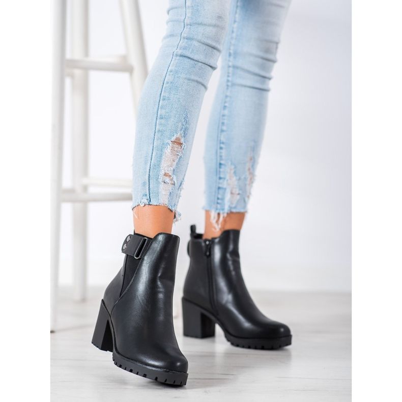 Weide Botas cómodas en un poste negro 2 Weide Botas cómodas en un poste negro 2