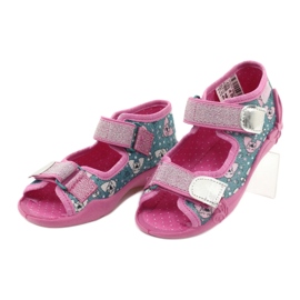 Calzado infantil befado 242P107 rosado plata multicolor 4