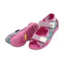 Calzado infantil befado 242P107 rosado plata multicolor 5
