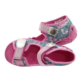 Calzado infantil befado 242P107 rosado plata multicolor 6