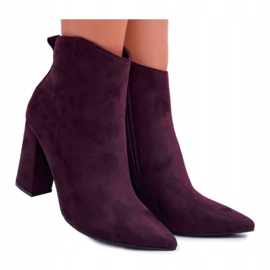 Evento Botines de ante morado violeta 3