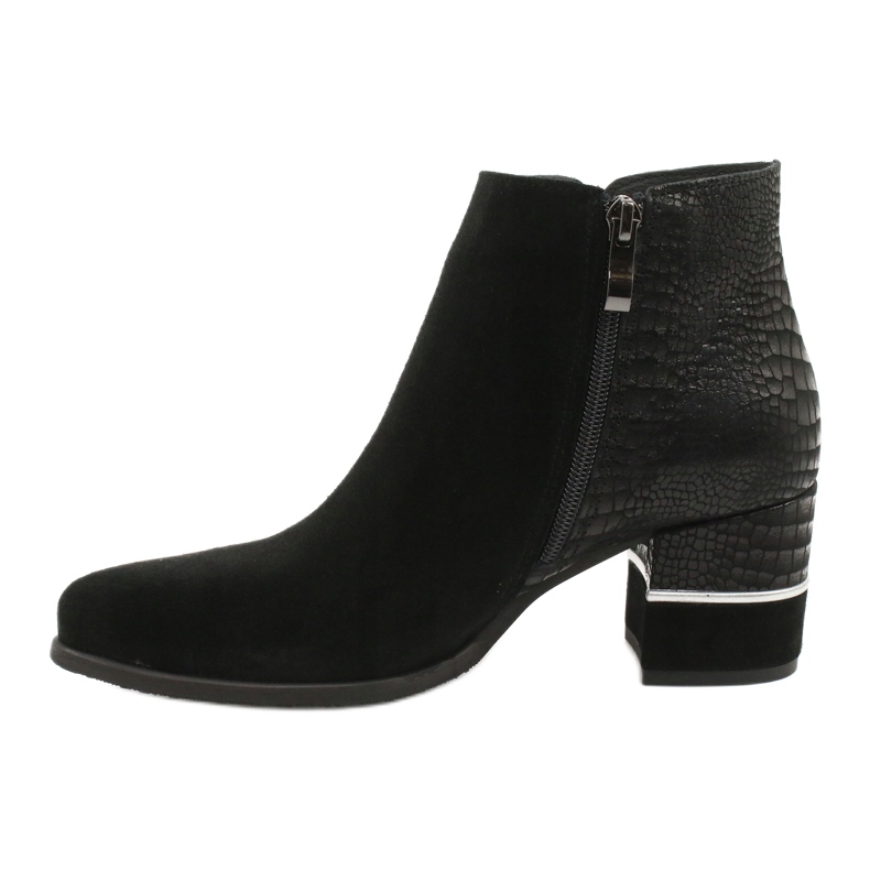 Botas de gamuza elegantes Gamis 4005 negras negro 1