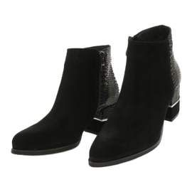 Botas de gamuza elegantes Gamis 4005 negras negro 2