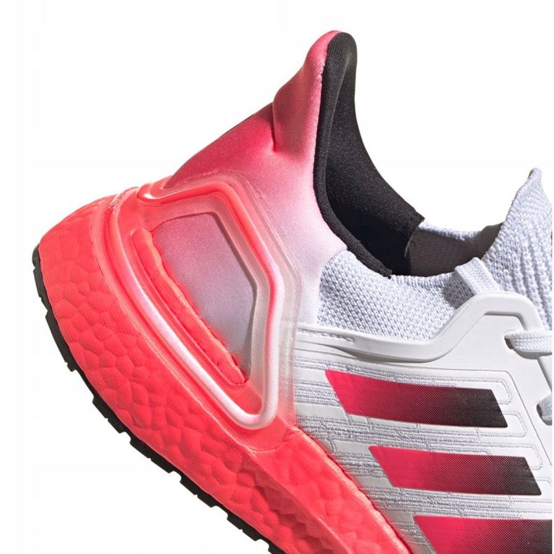 Zapatillas de running adidas UltraBoost 20 M EG5177 blanco rojo 1