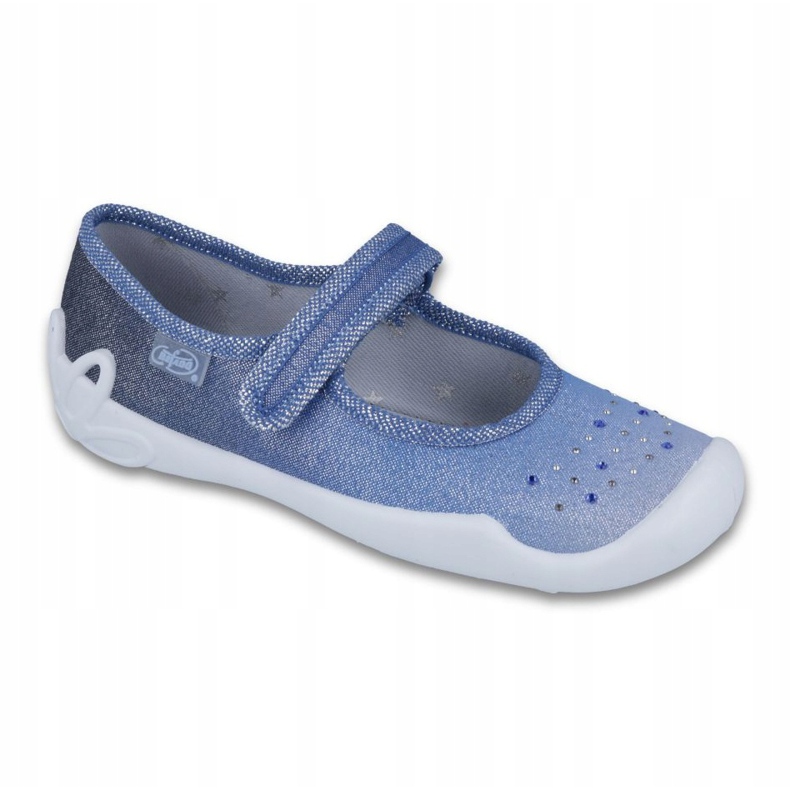 Zapatilla niña lentejuelas Befado 114y316 azul gris azul marino 1