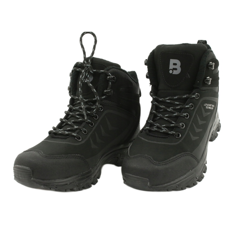 McBraun Softshell deportivo alto trekking negro 9TR37-1405 2