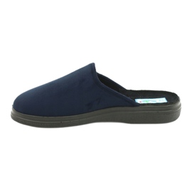 Dr. Inforto Befado Slippers para hombres PU 132M006 azul 2
