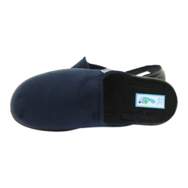 Dr. Inforto Befado Slippers para hombres PU 132M006 azul 5