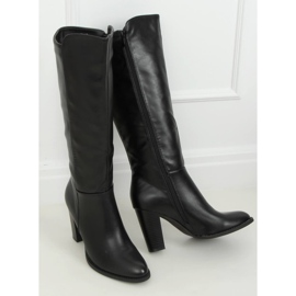 Botas negras de tacón alto UK03P Black negro 1