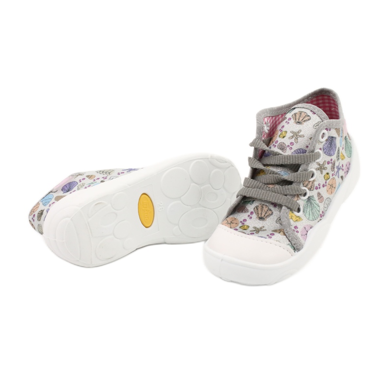 Calzado infantil befado 218P061 plata gris multicolor 4