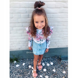FRROCK Sandalias Infantiles Con Velcro Rosa Brillante Milena rosado 6