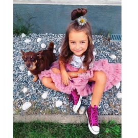 FRROCK Zapatillas para niños High Shiny Pink Ally rosado 6