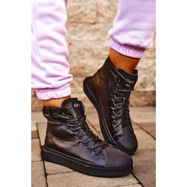 Zapatos Deportivos Mujer Piel GOE Negro GG2N3050 2