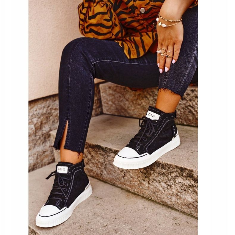 Zapatos Deportivos Mujer Piel GOE Negro GG2N3062 1