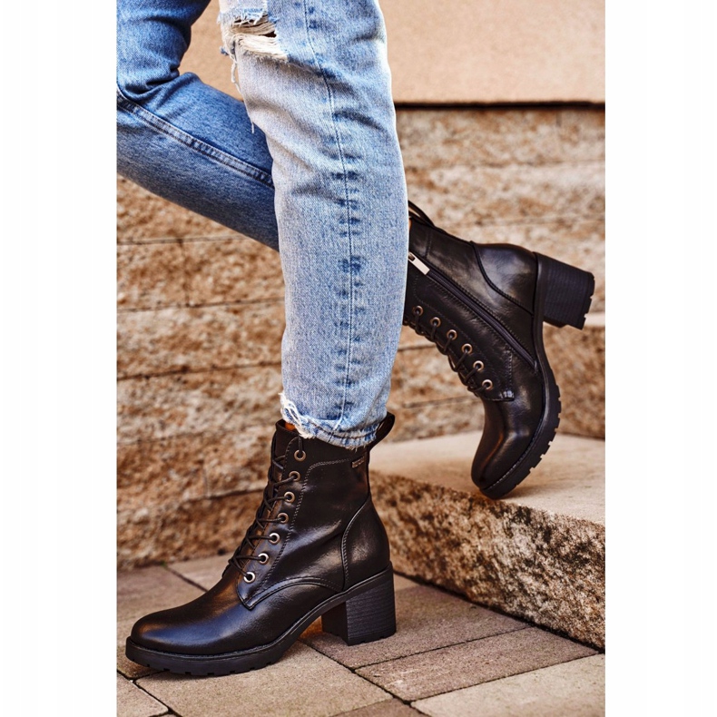 Vinceza Botas de Mujer con Tacón Negro Fibra Caliente 1 Vinceza Botas de Mujer con Tacón Negro Fibra Caliente 1