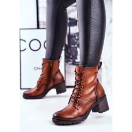 Vinceza Botas de Mujer en Tacón Alto Fibra Marrón 2