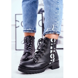 Vinceza Botas de Mujer Negras Verso blanco negro 2