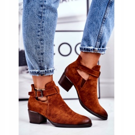 Vinceza Botas De Mujer De Tacón Alto Con Recortes Camel Sicily marrón 2