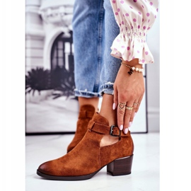 Vinceza Botas De Mujer De Tacón Alto Con Recortes Camel Sicily marrón 1