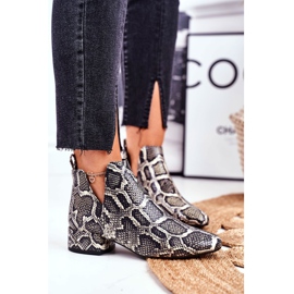 PV3 Botas de Mujer con Recortes, Piel Visconi 2625804 gris 1