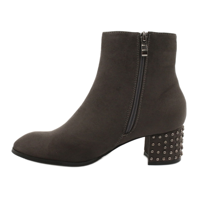 Botas de mujer Filippo con un tacón decorativo 540 gris 1 Botas de mujer Filippo con un tacón decorativo 540 gris 1