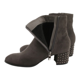 Botas de mujer Filippo con un tacón decorativo 540 gris 5 Botas de mujer Filippo con un tacón decorativo 540 gris 5
