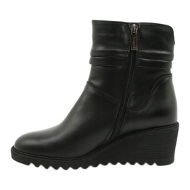 Gregors Botas de cuero para mujeres en cuñas negras 893 negro 1
