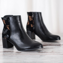 Sergio Leone Botas calentitas con estampado negro 2