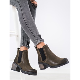Sergio Leone Botas Chelsea con estilo verde 1